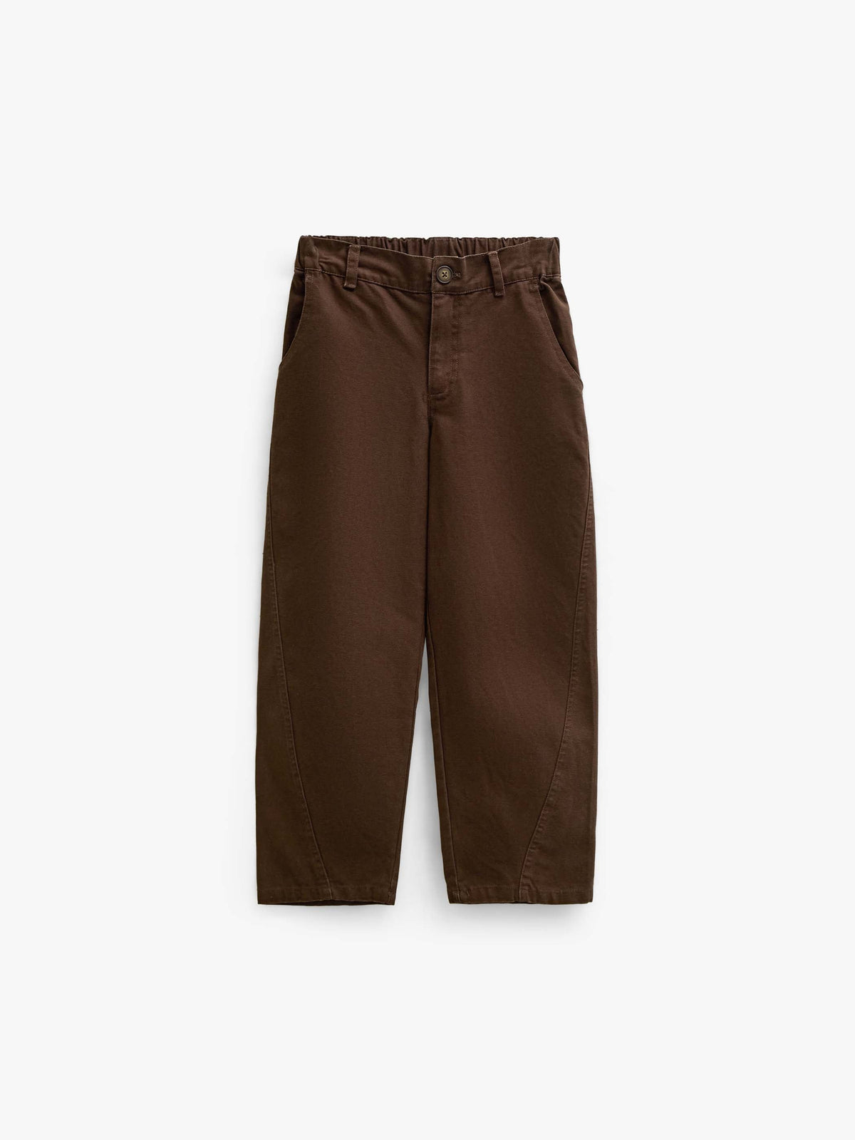 Baggy canvas bukser Kids - Dark Brown | 101527 Jenna