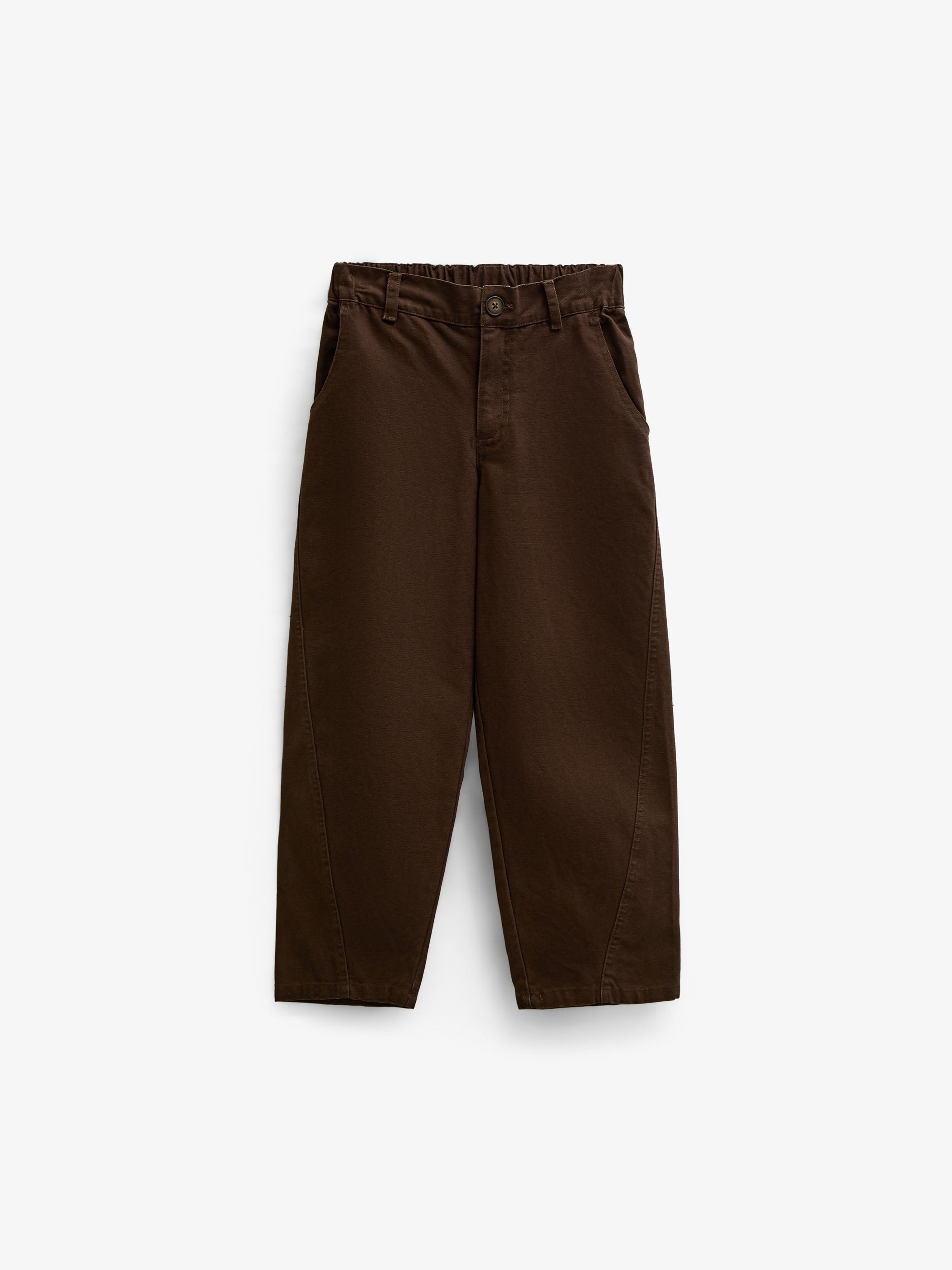 Baggy canvas bukser Tween - Dark Brown | 101528 Jenna