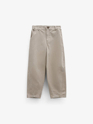 Baggy canvas bukser Kids - Light Beige | 101529 Jenna