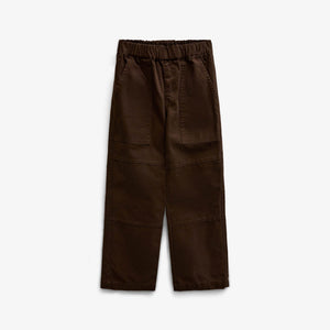 Canvasbukser med påsatte lommer Kids - Dark Brown | 101531 Greyson