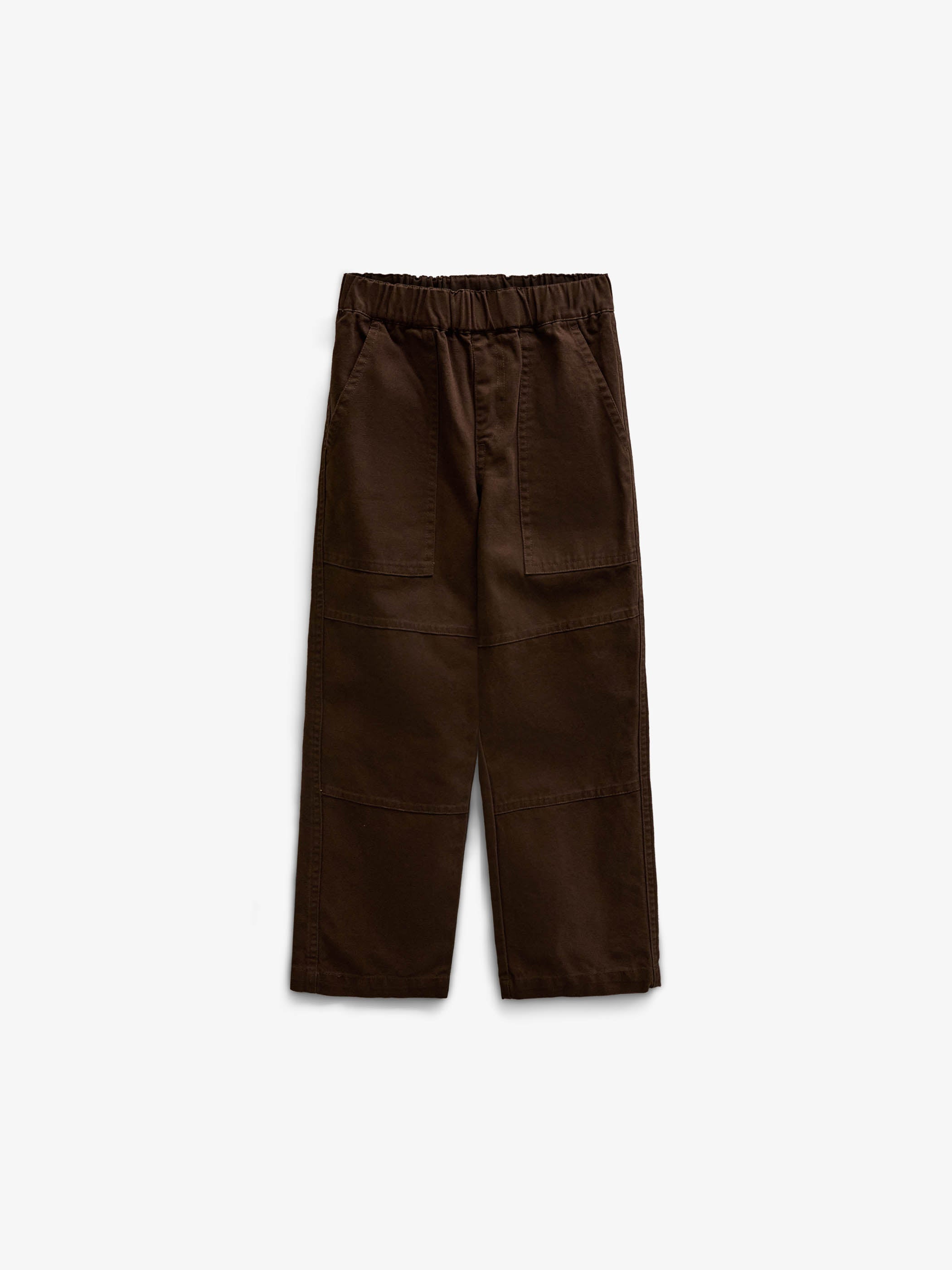 Canvasbukser med påsatte lommer Kids - Dark Brown | 101531 Greyson