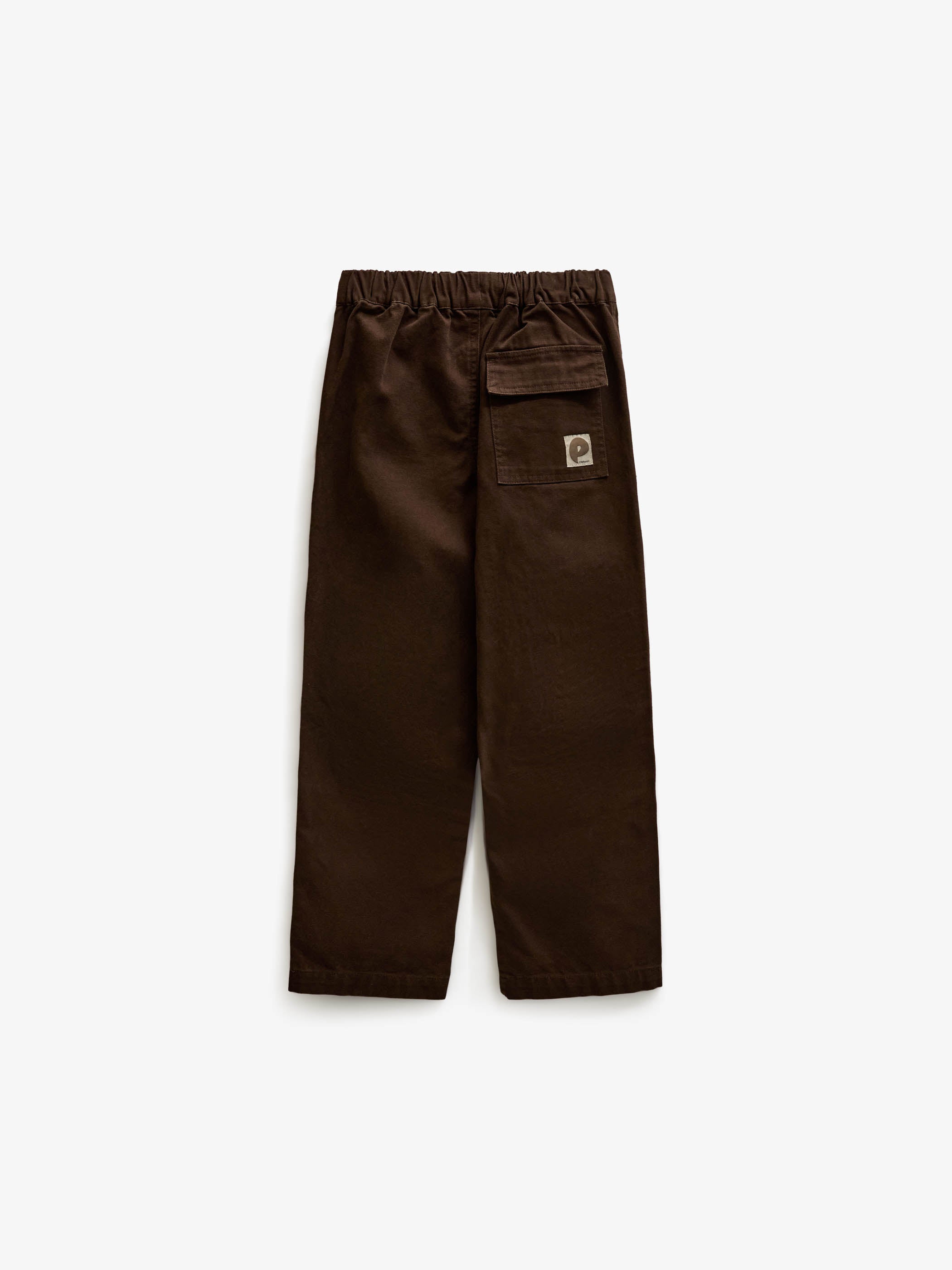 Canvasbukser med påsatte lommer Kids - Dark Brown | 101531 Greyson