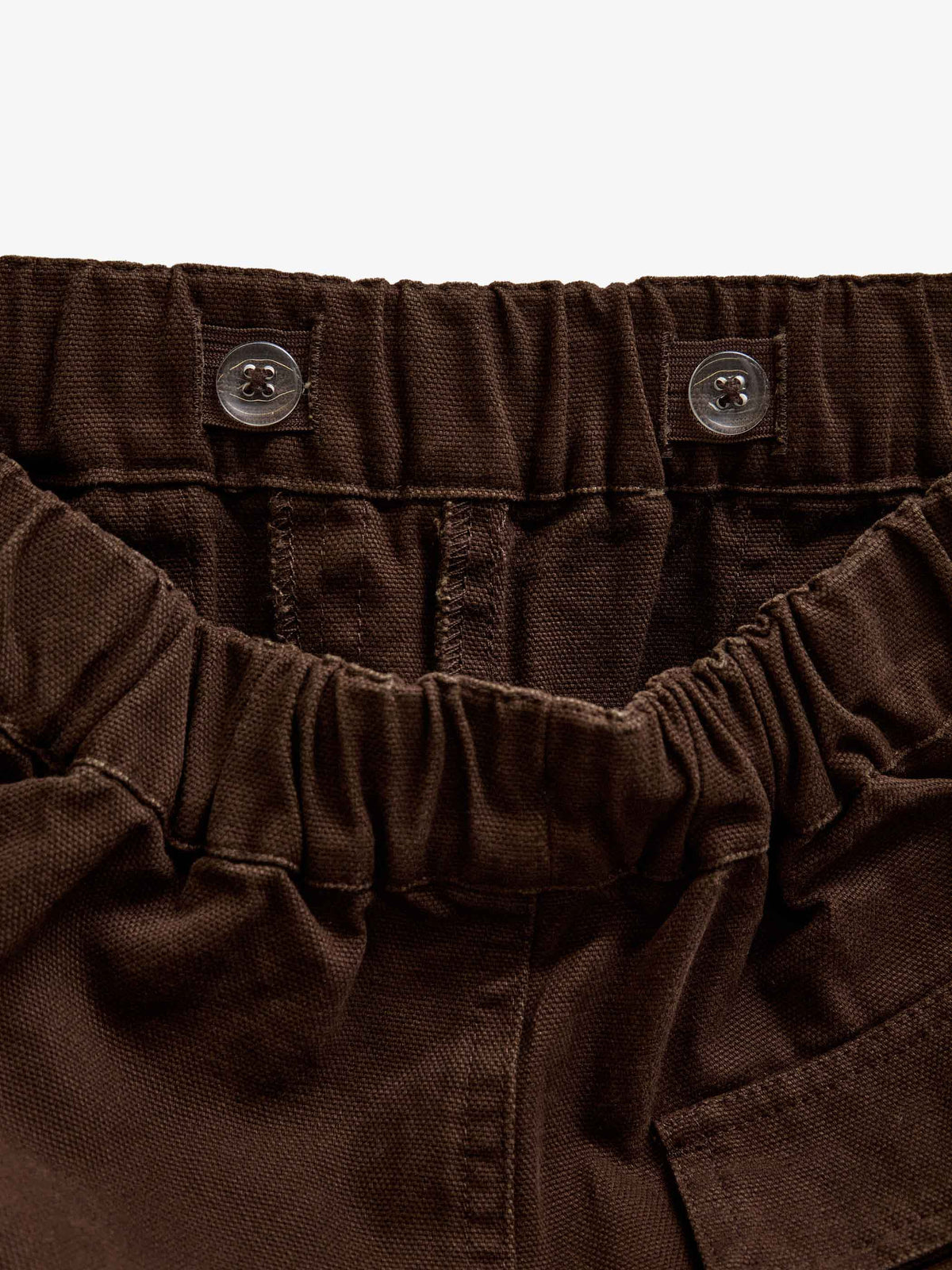 Canvasbukser med påsatte lommer Kids - Dark Brown | 101531 Greyson