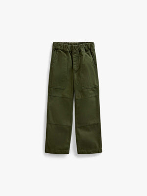 Canvasbukser med påsatte lommer Tween - Moss Green | 101536 Greyson