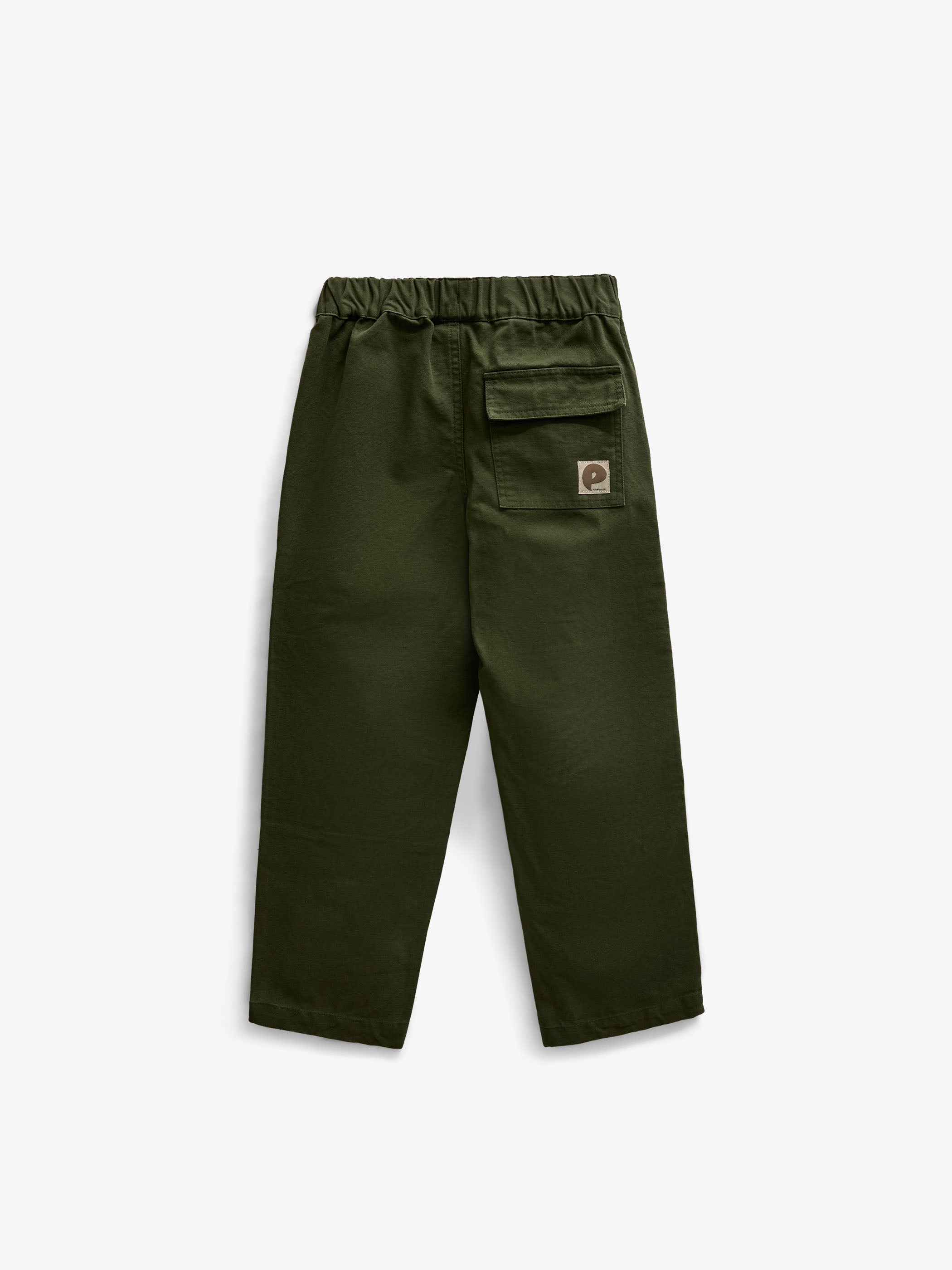 Canvasbukser med påsatte lommer Tween - Moss Green | 101536 Greyson