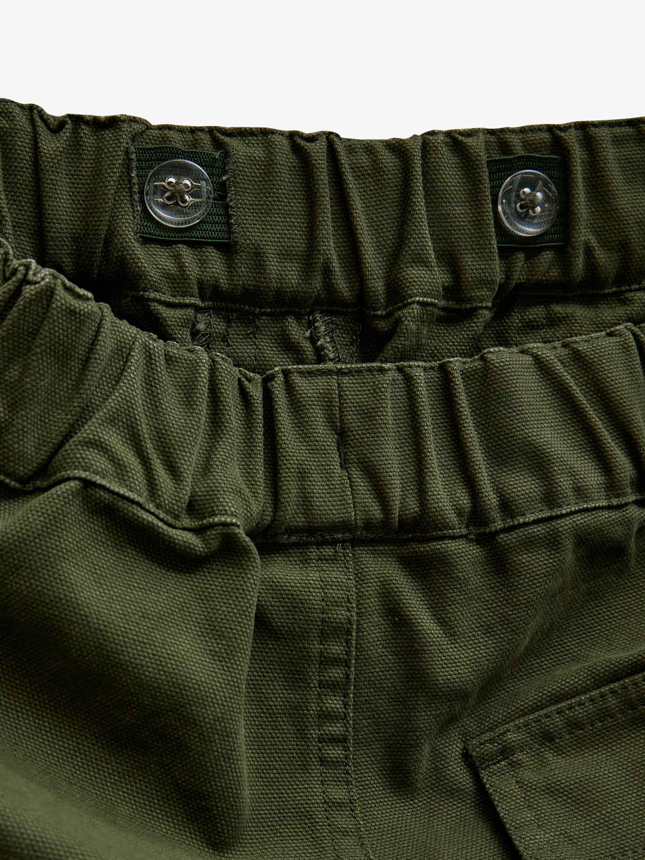 Canvasbukser med påsatte lommer Tween - Moss Green | 101536 Greyson