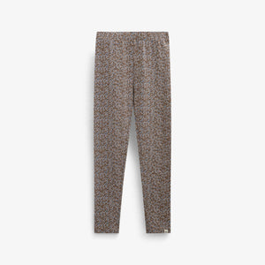 Småblomstrede jerseyleggings Kids - Blue/Brown | 101549 Heidi