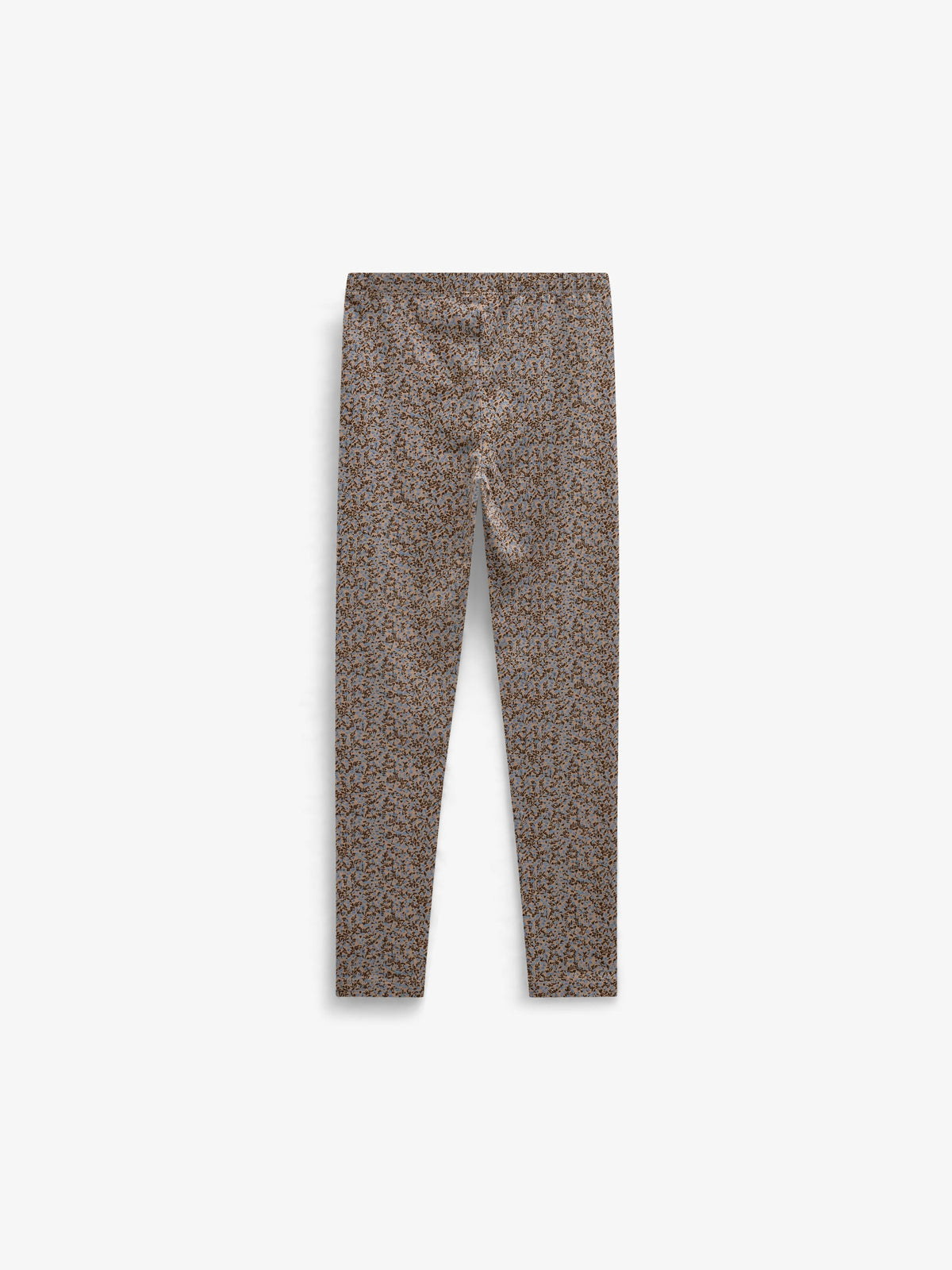 Småblomstrede jerseyleggings Kids - Blue/Brown | 101549 Heidi