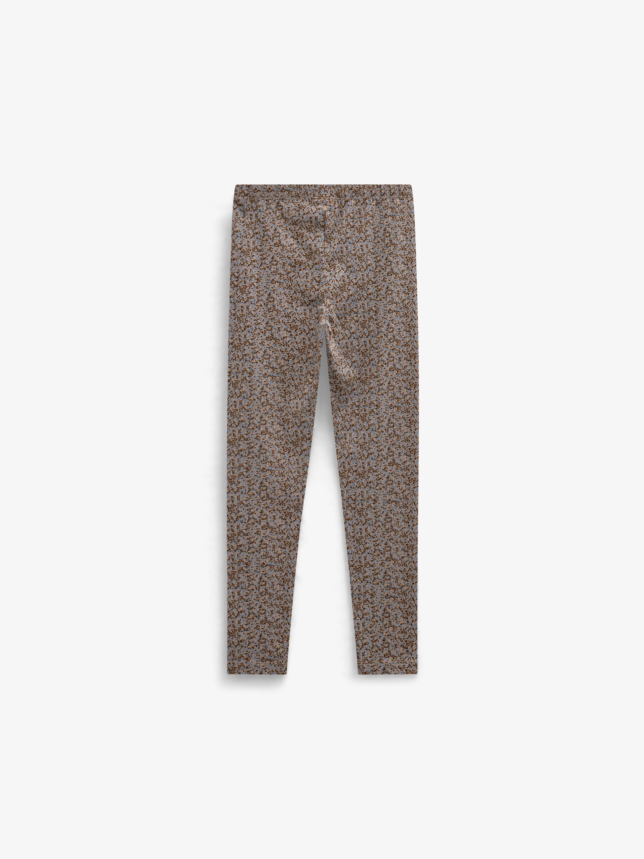 Småblomstrede jerseyleggings Tween - Blue/Brown | 101550 Heidi