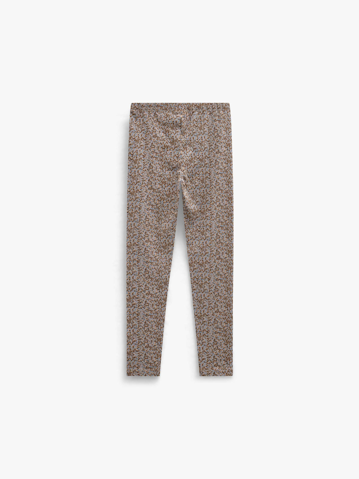 Småblomstrede jerseyleggings Tween - Blue/Brown | 101550 Heidi