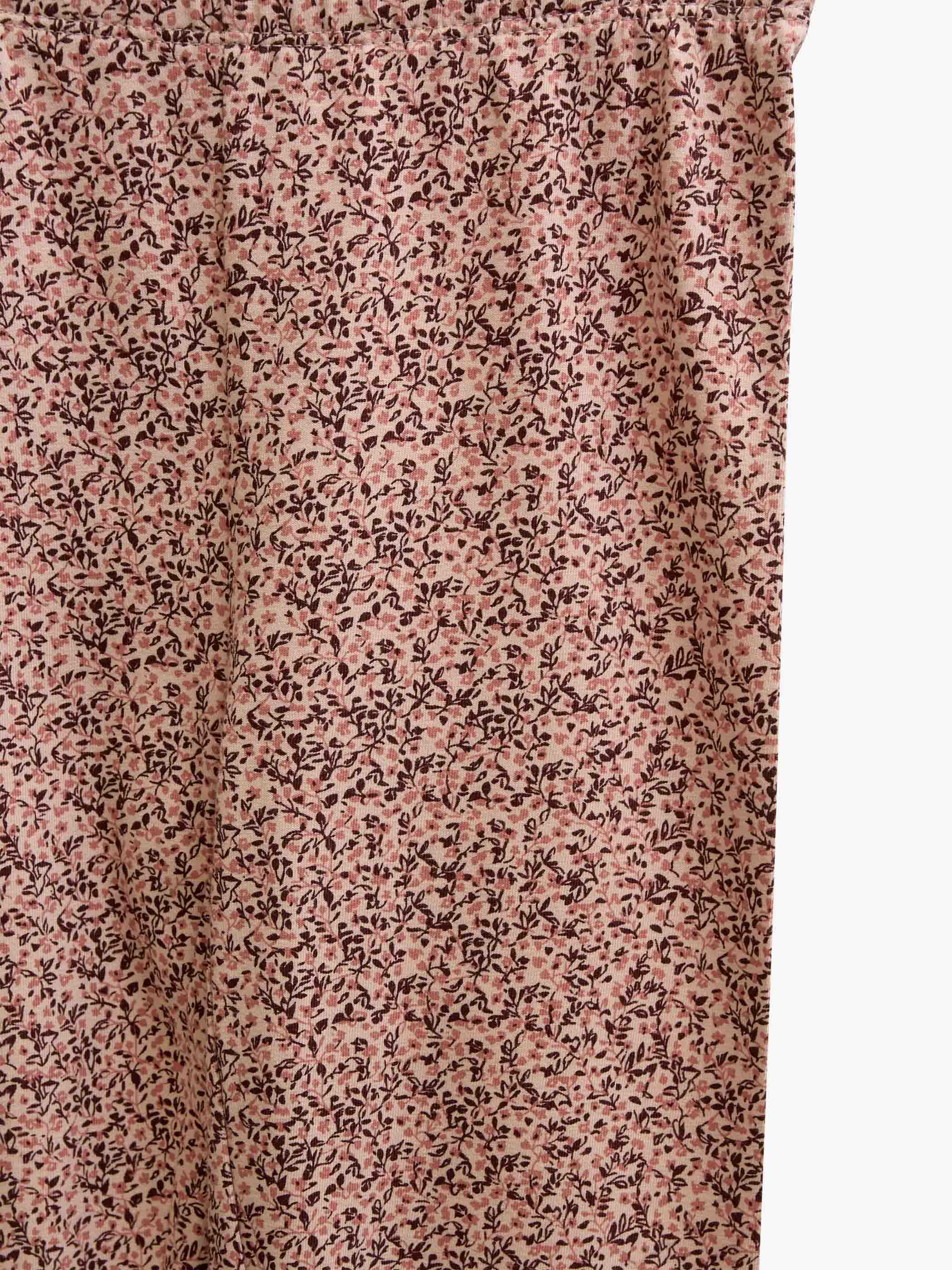 Småblomstrede jerseyleggings Tween - Rose/Bordeaux | 101552 Heidi