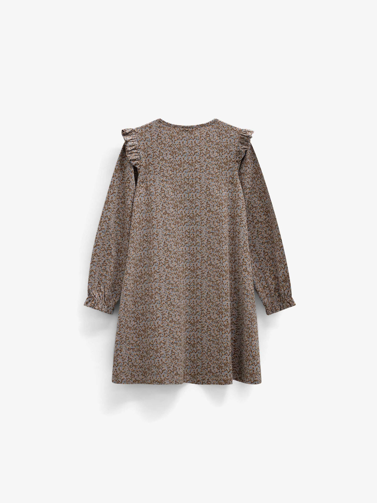 Småblomstret jerseykjole Tween - Blue/Brown | 101554 Heidi