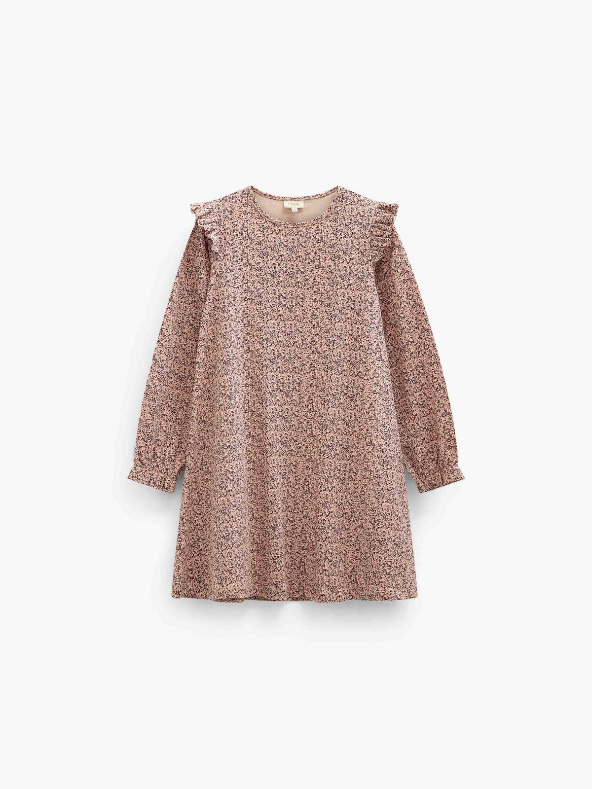 Småblomstret jerseykjole Kids - Rose/Bordeaux | 101555 Heidi