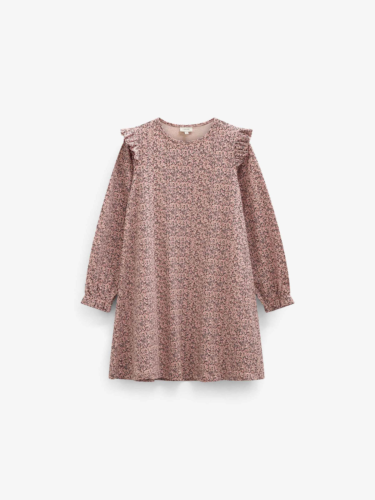 Småblomstret jerseykjole Tween - Rose/Bordeaux | 101556 Heidi