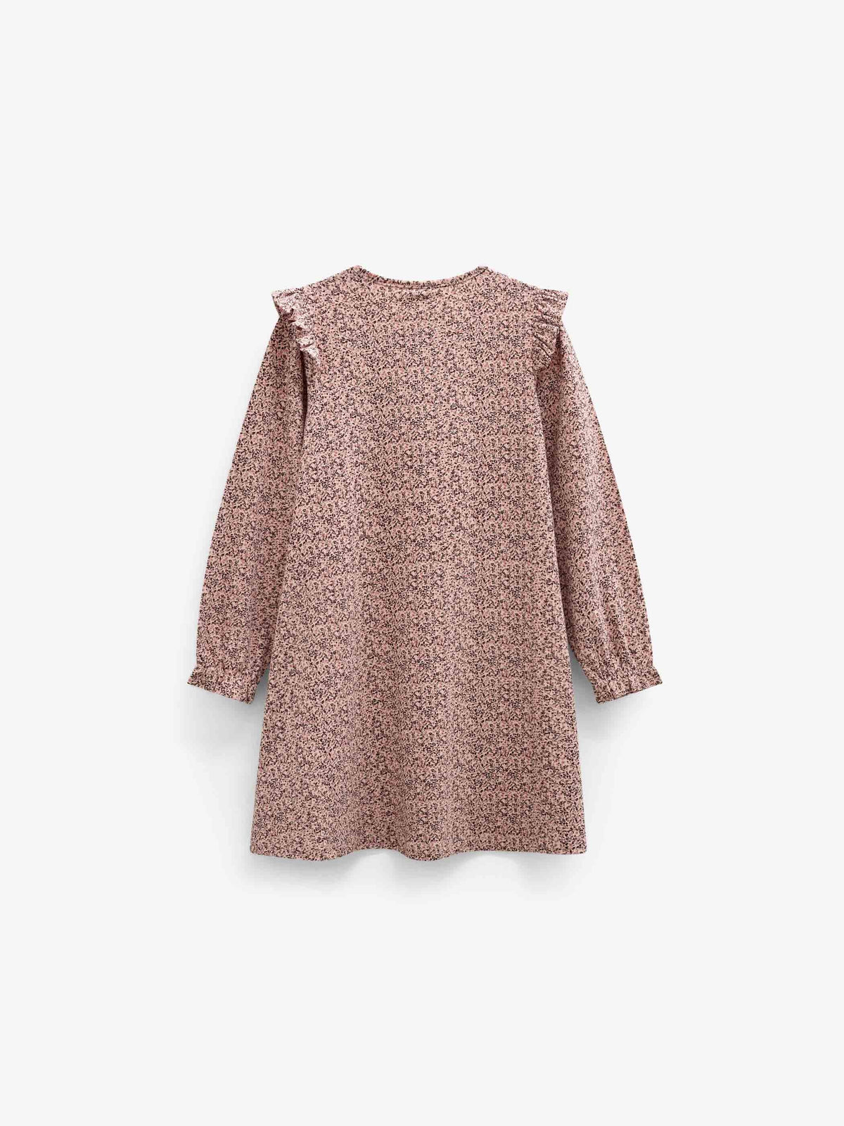 Småblomstret jerseykjole Tween - Rose/Bordeaux | 101556 Heidi