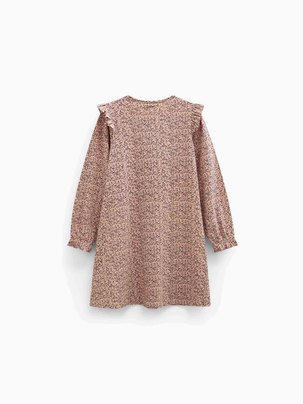 Småblomstret jerseykjole Tween - Rose/Bordeaux | 101556 Heidi