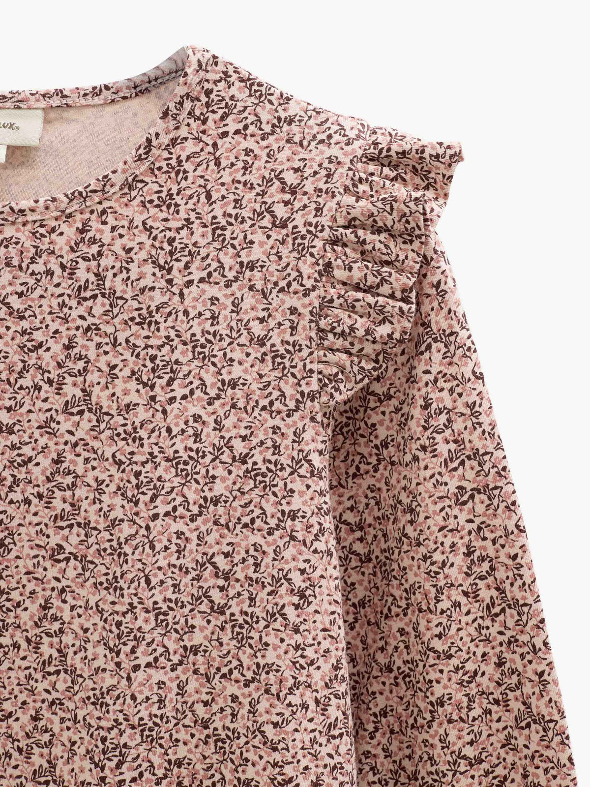 Småblomstret jerseykjole Tween - Rose/Bordeaux | 101556 Heidi