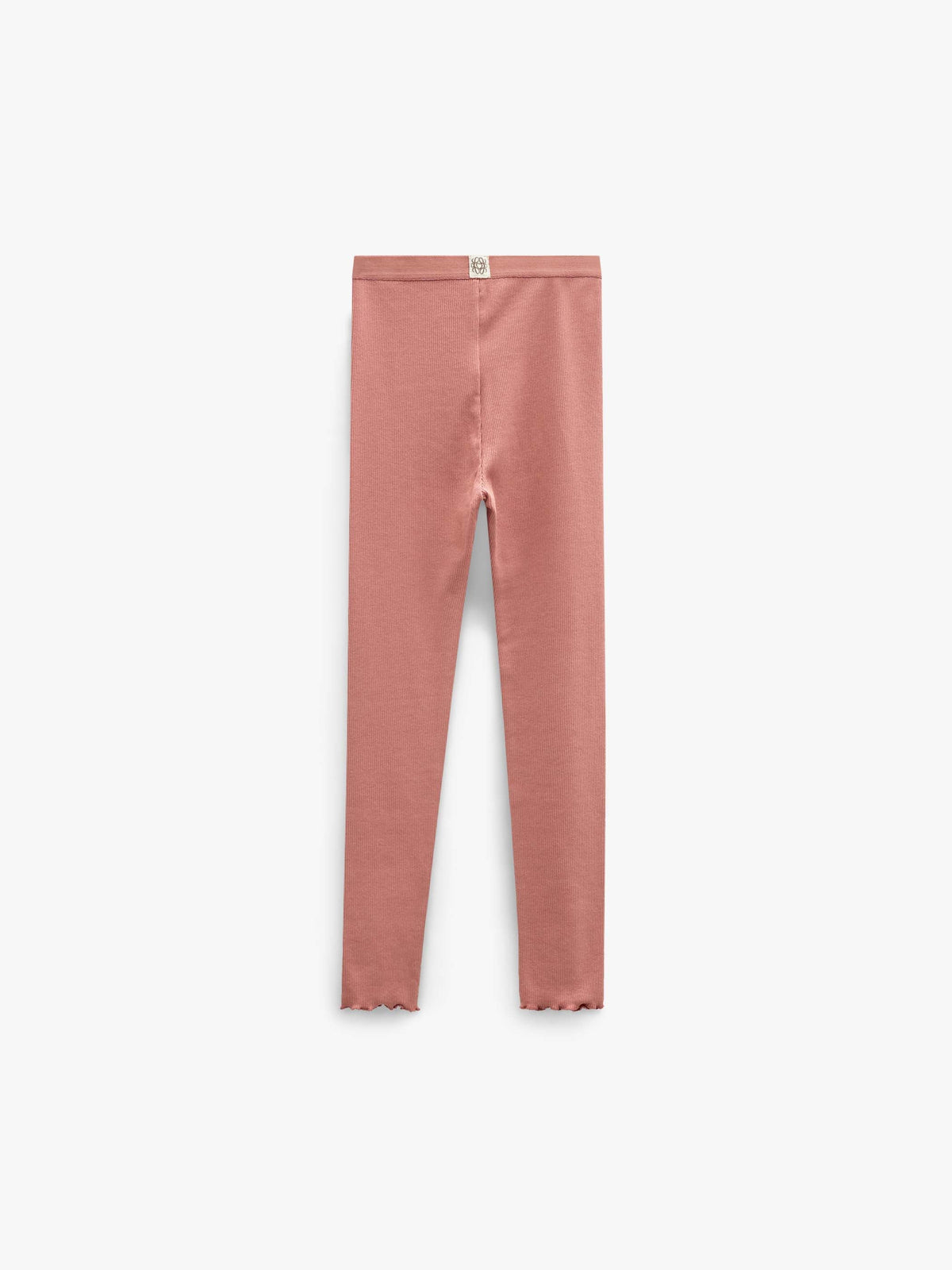 Ribbede leggings i modalblanding Tween - Dusty Rose | 101568 Lottie