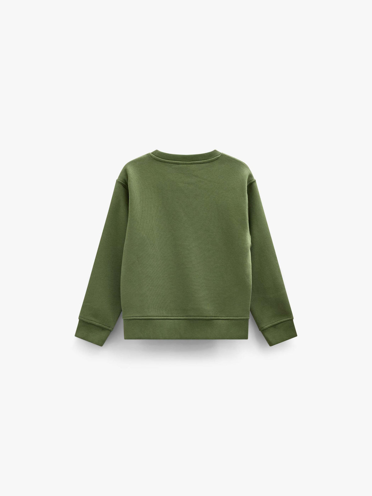 Rundhalset sweatshirt med smiley broderi Kids - Moss Green | 101575 Andrew