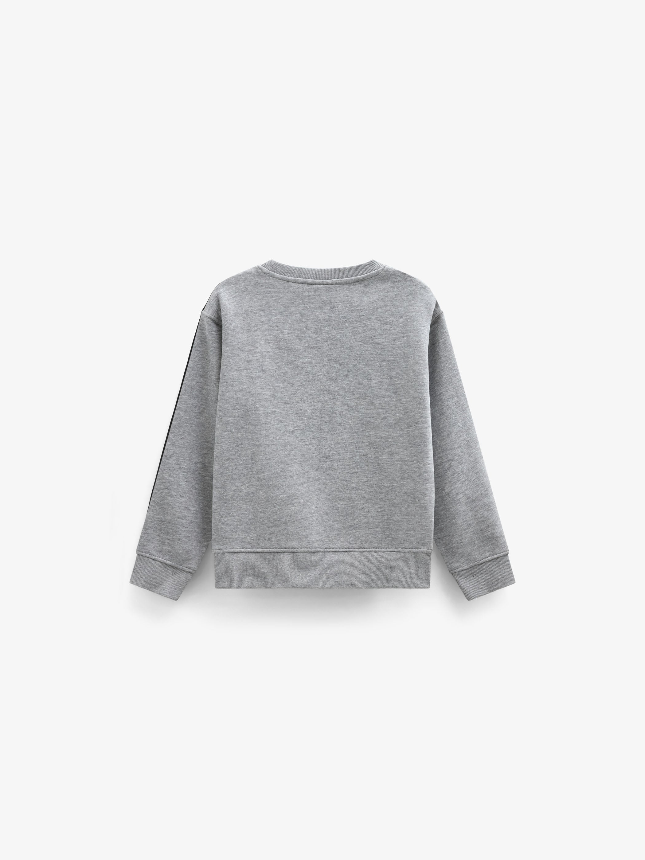 Rundhalset sweatshirt med smiley broderi Kids - Grey Melange | 101577 Andrew