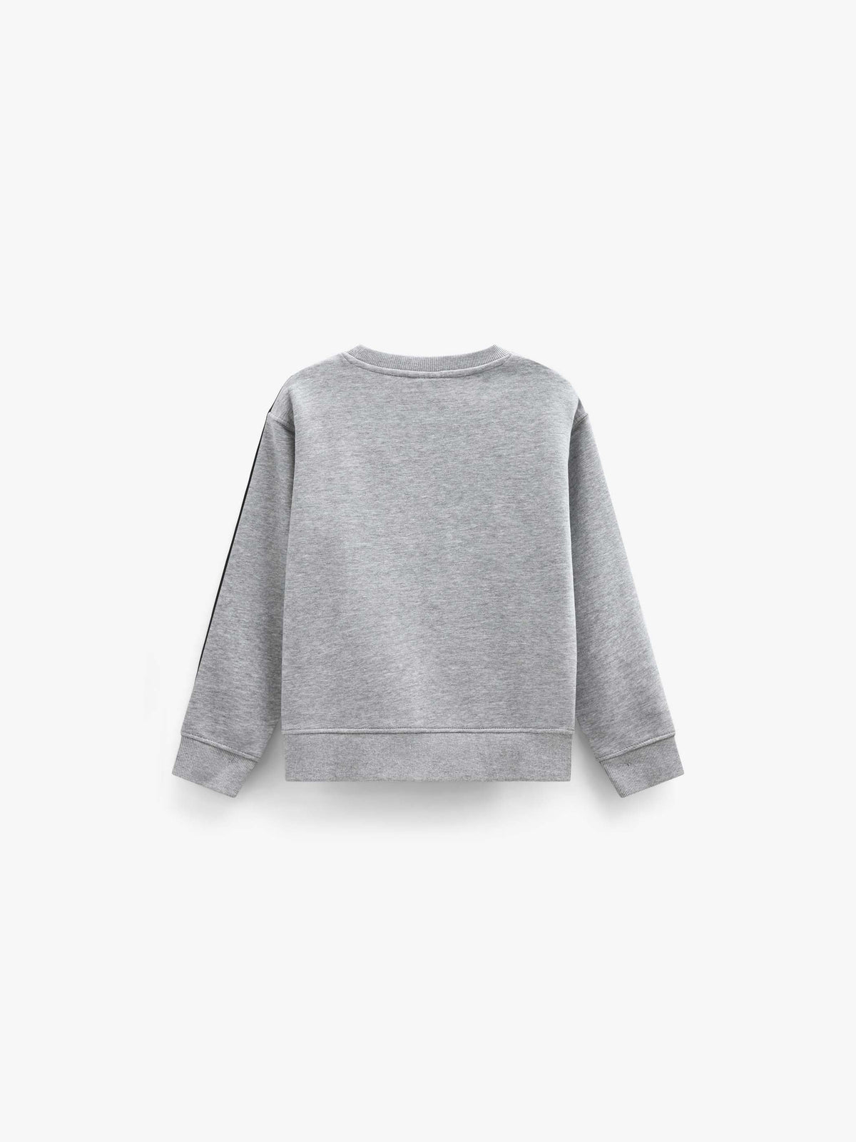 Rundhalset sweatshirt med smiley broderi Tween - Grey Melange | 101578 Andrew