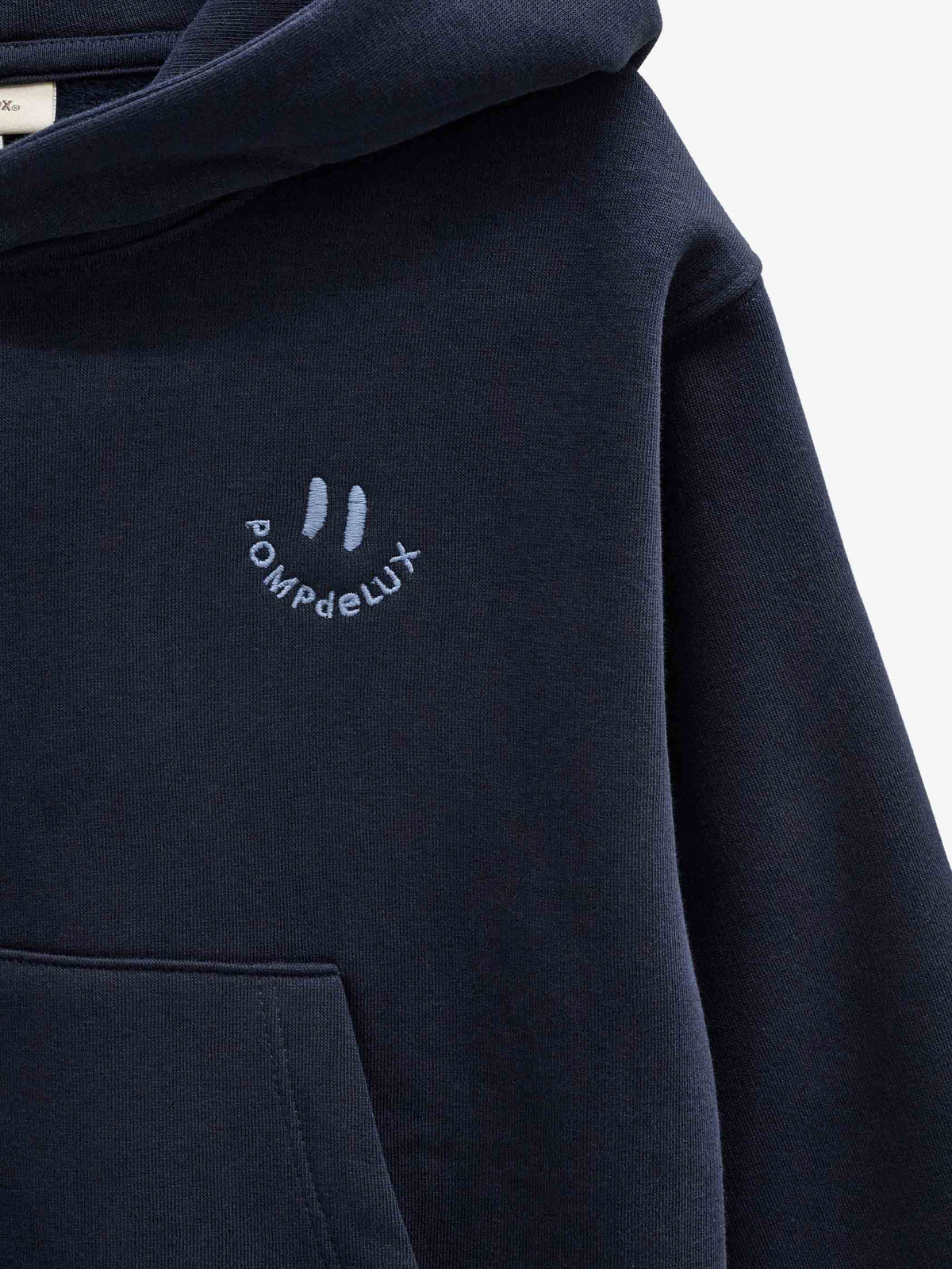 Hoodie med smiley broderi Kids - Navy | 101579 Andrew