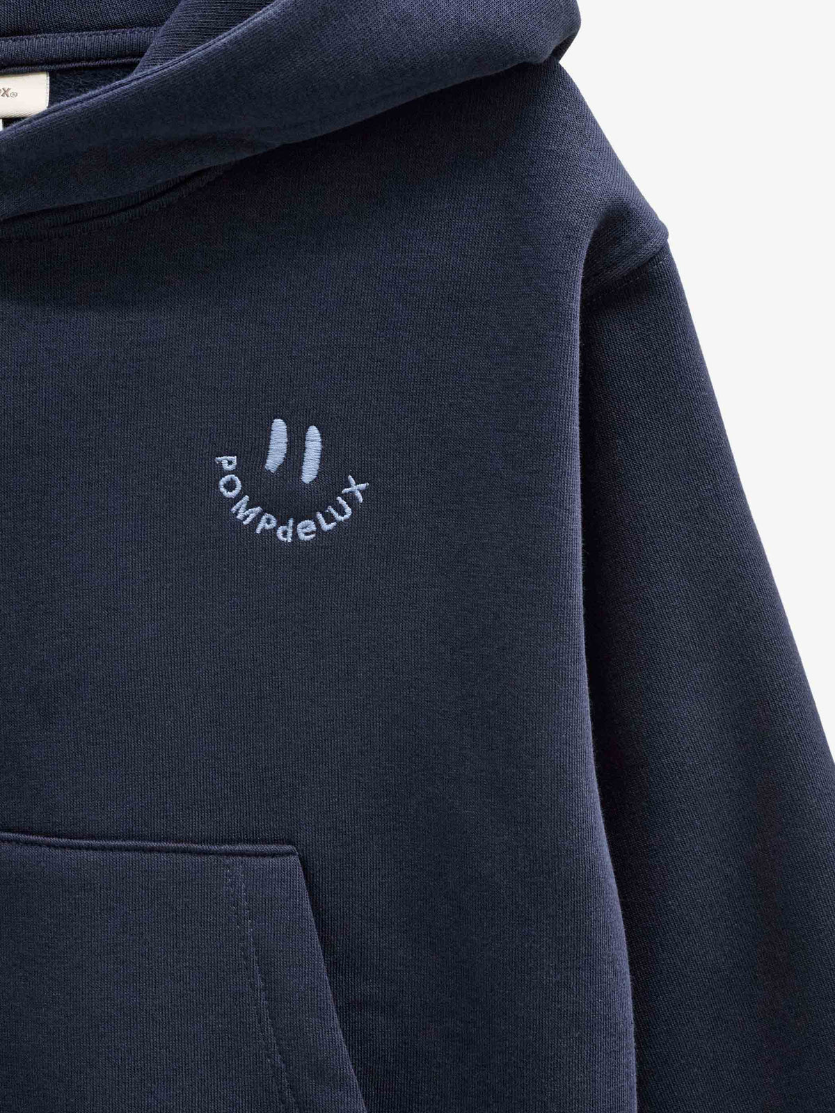 Hoodie med smiley broderi Tween - Navy | 101580 Andrew