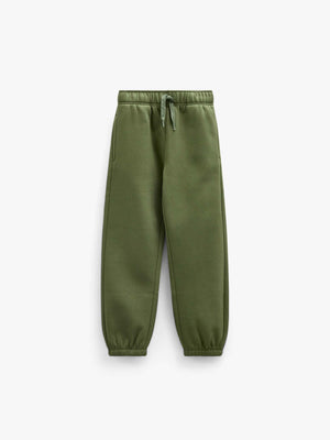 Joggingbukser med smiley broderi Tween - Moss Green | 101588 Andrew