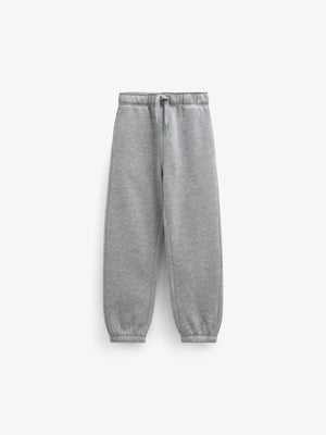 Joggingbukser med smiley broderi Kids - Grey Melange | 101589 Andrew