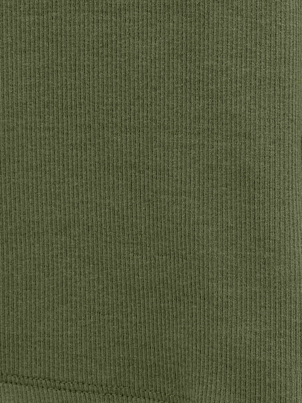 Ribbet langærmet T-shirt Kids - Moss Green | 101599 Conrad
