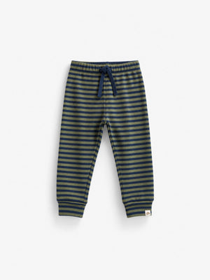 Ribbede bukser Kids - Moss Green/Navy Stripe | 101605 Conrad