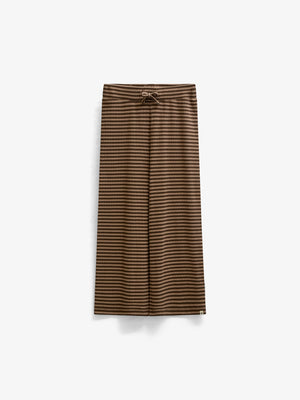 Stribede ribbukser med vide ben Tween - Brown/Light Brown | 101606 Gloria