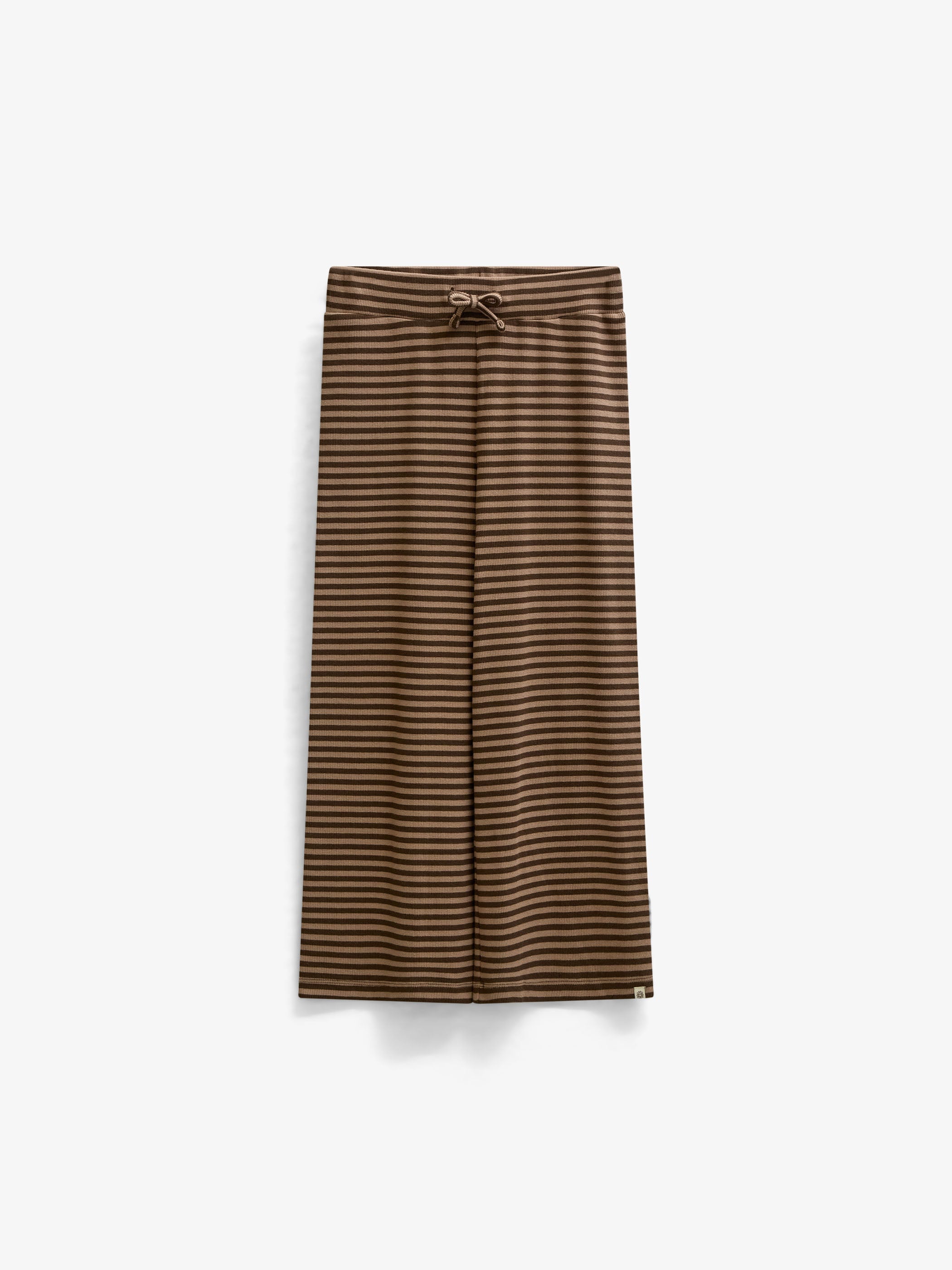 Stribede ribbukser med vide ben Tween - Brown/Light Brown | 101606 Gloria