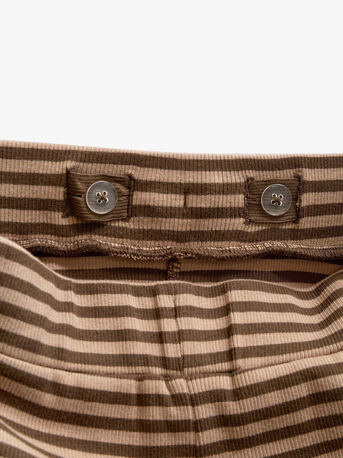 Stribede ribbukser med vide ben Tween - Brown/Light Brown | 101606 Gloria