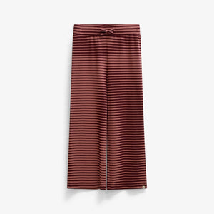 Stribede ribbukser med vide ben Tween - Dusty Rose/Bordeaux | 101607 Gloria