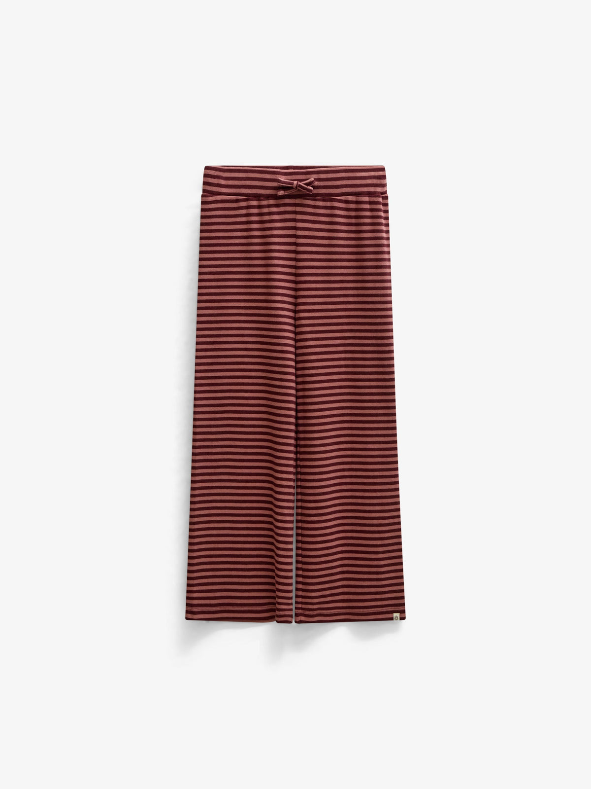 Stribede ribbukser med vide ben Tween - Dusty Rose/Bordeaux | 101607 Gloria