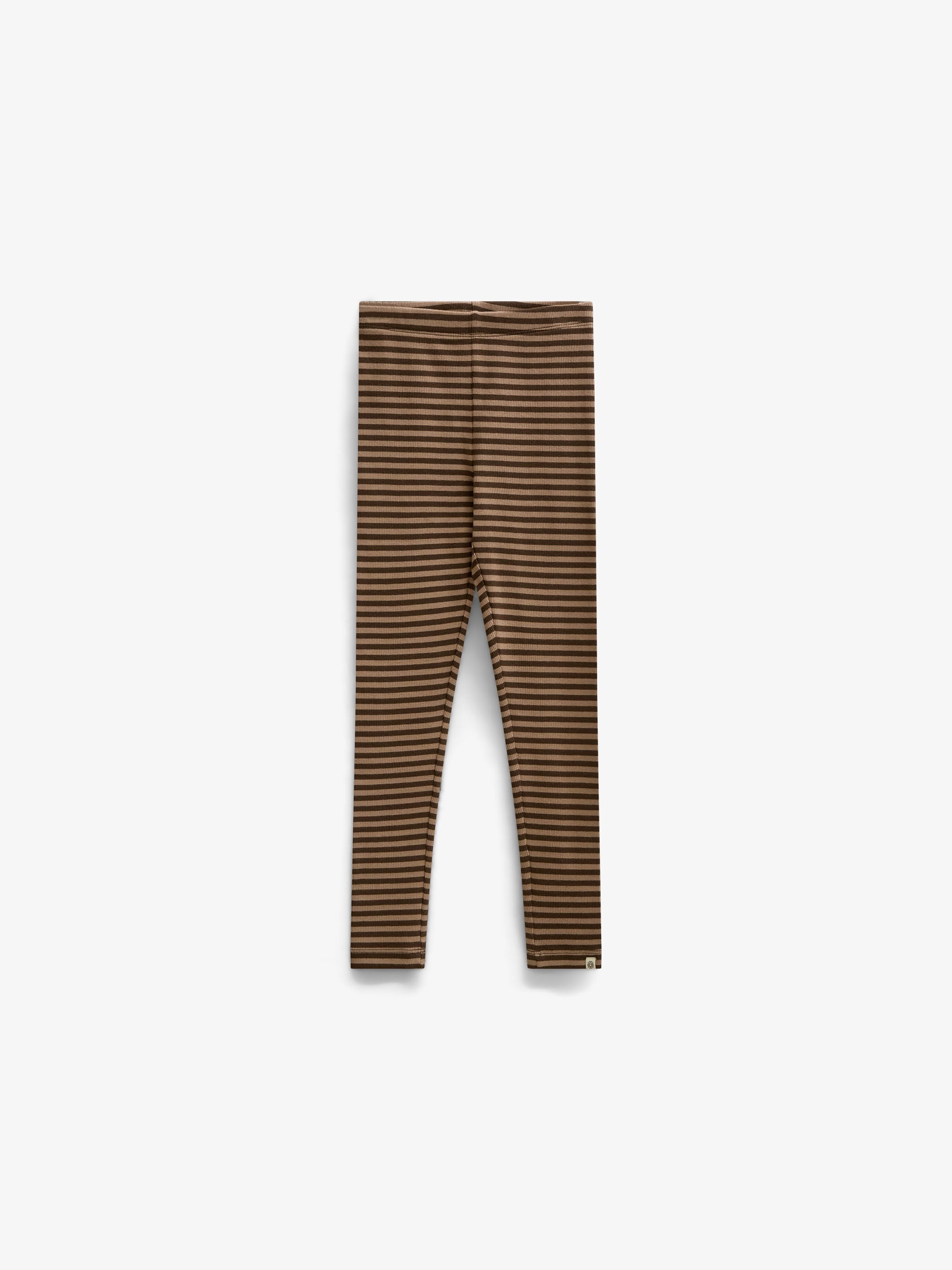 Stribede ribleggings Kids - Brown/Light Brown | 101610 Gloria