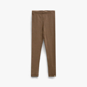 Stribede ribleggings Kids - Brown/Light Brown | 101610 Gloria
