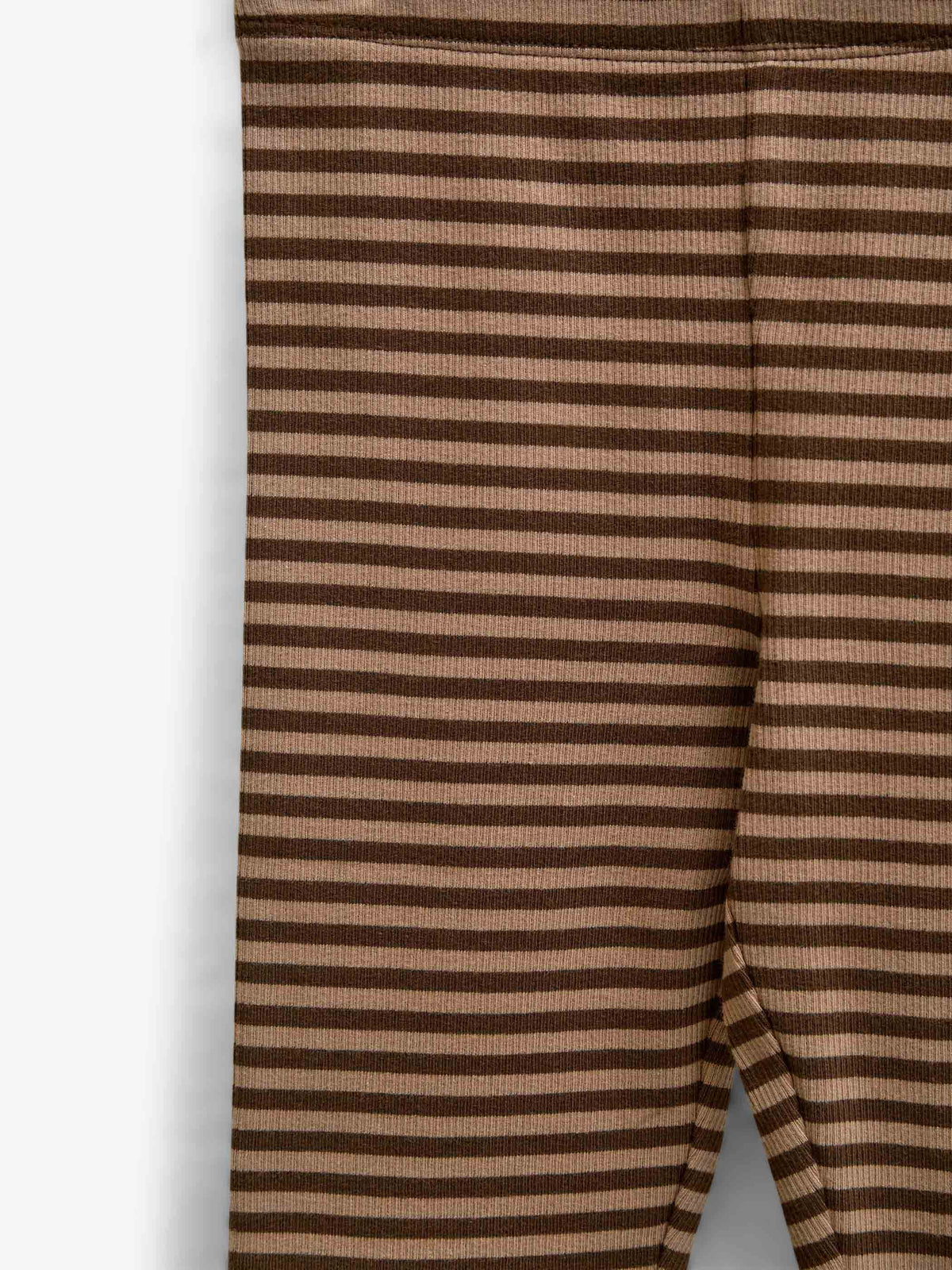 Stribede ribleggings Kids - Brown/Light Brown | 101610 Gloria