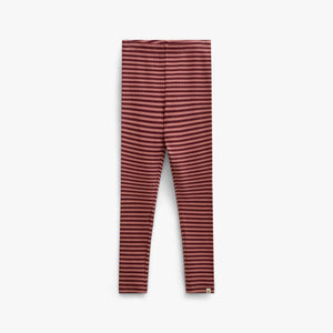 Stribede ribleggings Tween - Dusty Rose/Bordeaux | 101613 Gloria