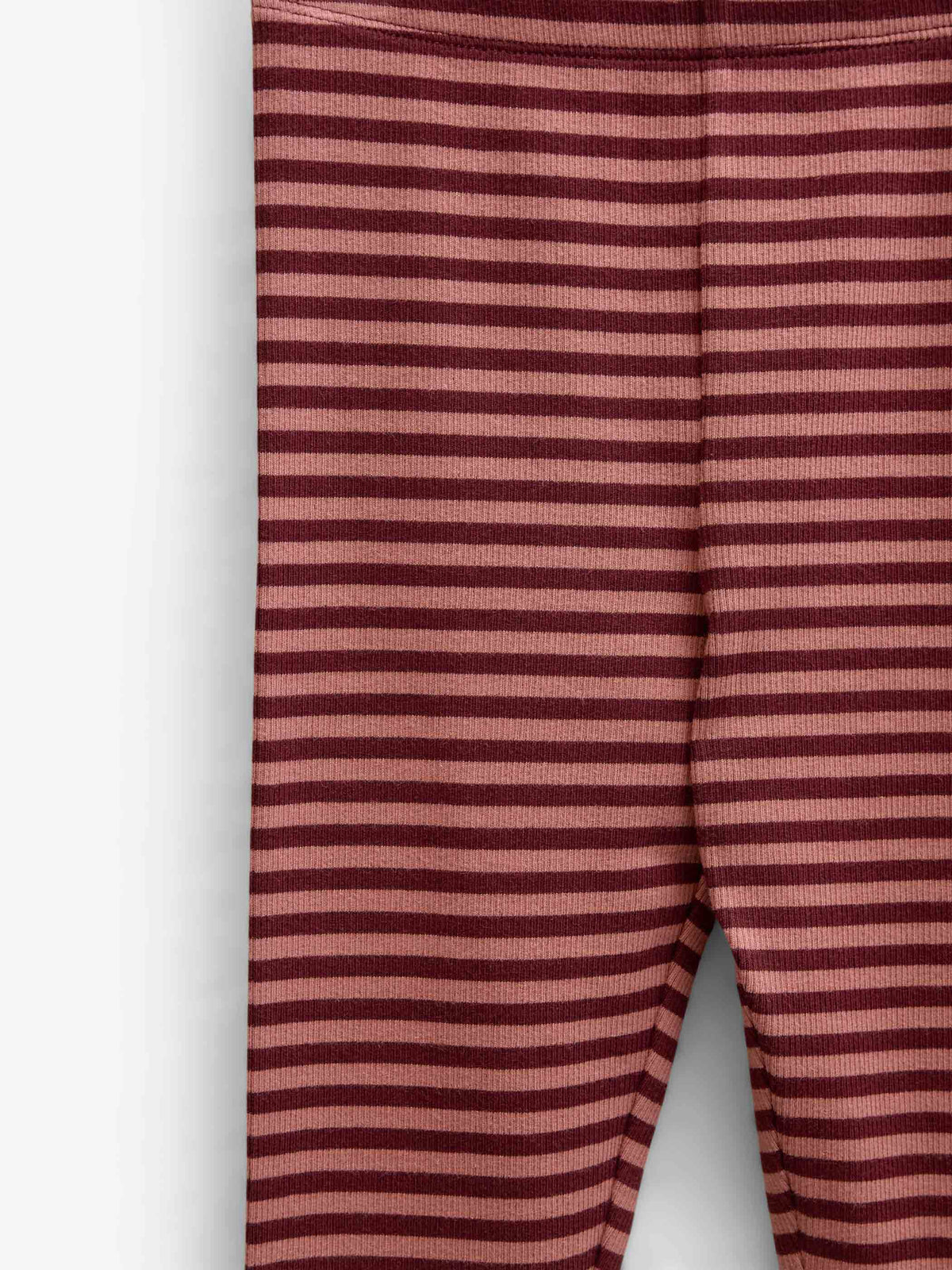 Stribede ribleggings Tween - Dusty Rose/Bordeaux | 101613 Gloria