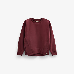 Sweatshirt med ribdetaljer Tween - Bordeaux | 101625 Zoe
