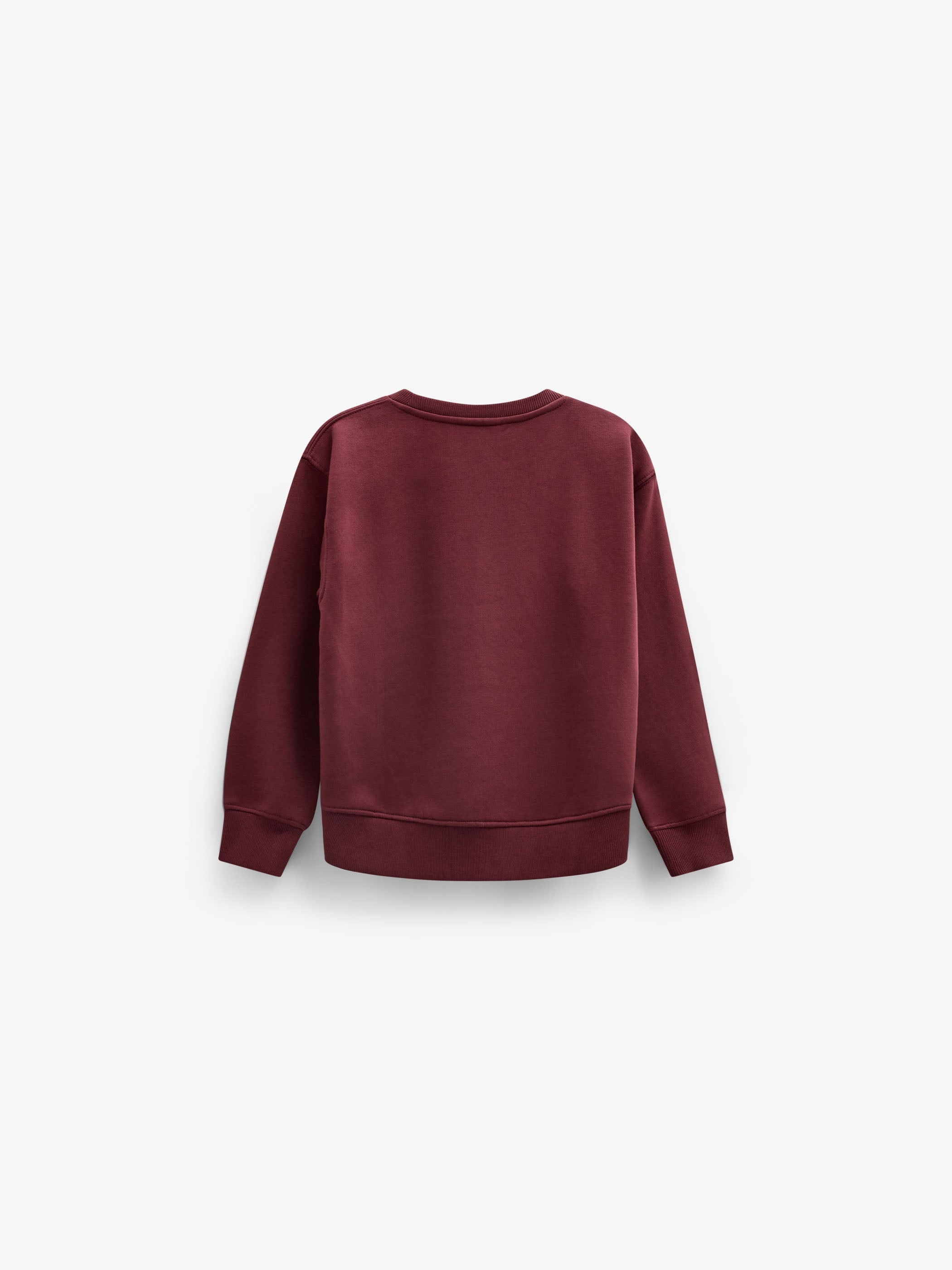 Sweatshirt med ribdetaljer Kids - Bordeaux | 101624 Zoe