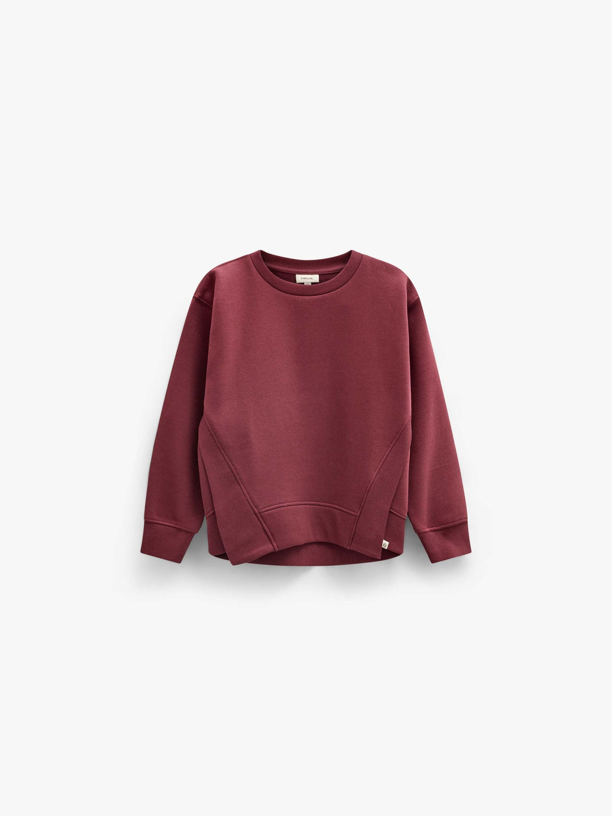 Sweatshirt med ribdetaljer Kids - Bordeaux | 101624 Zoe
