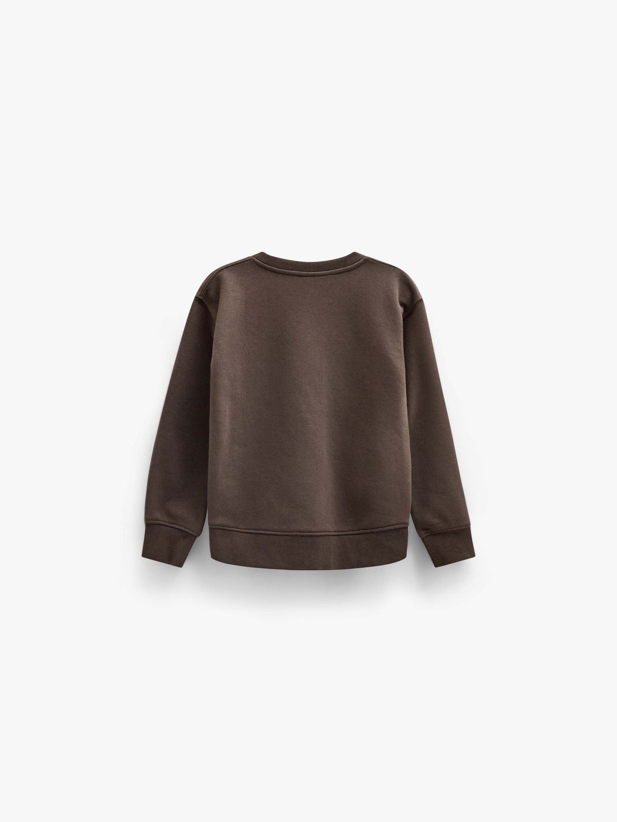 Sweatshirt med ribdetaljer Tween - Dark Brown | 101627 Zoe