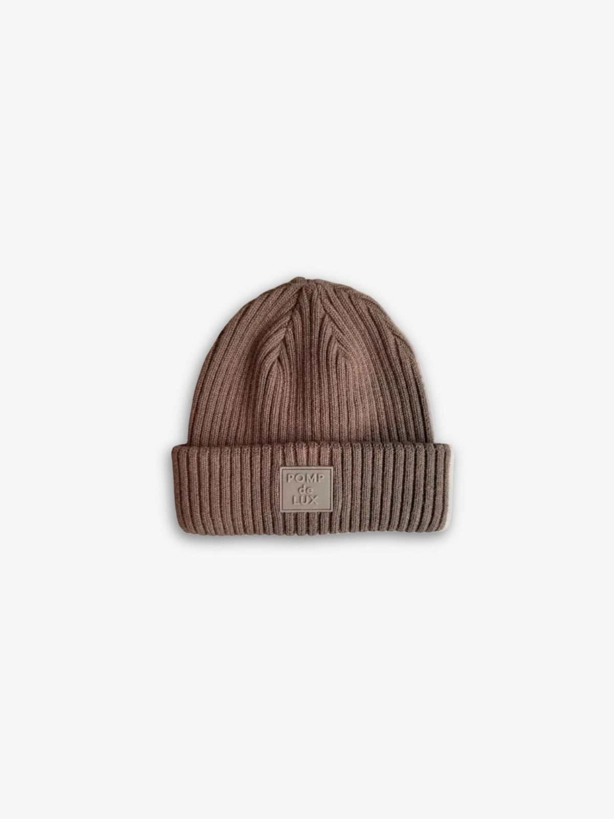 Ribstrikket bomuldshue - Kids - Brown | 101517 Todd