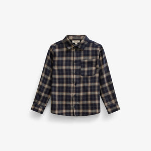 Ternet flannelskjorte Tween - Navy/Beige | 101650 Edwin