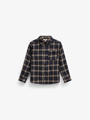 Ternet flannelskjorte Tween - Navy/Beige | 101650 Edwin