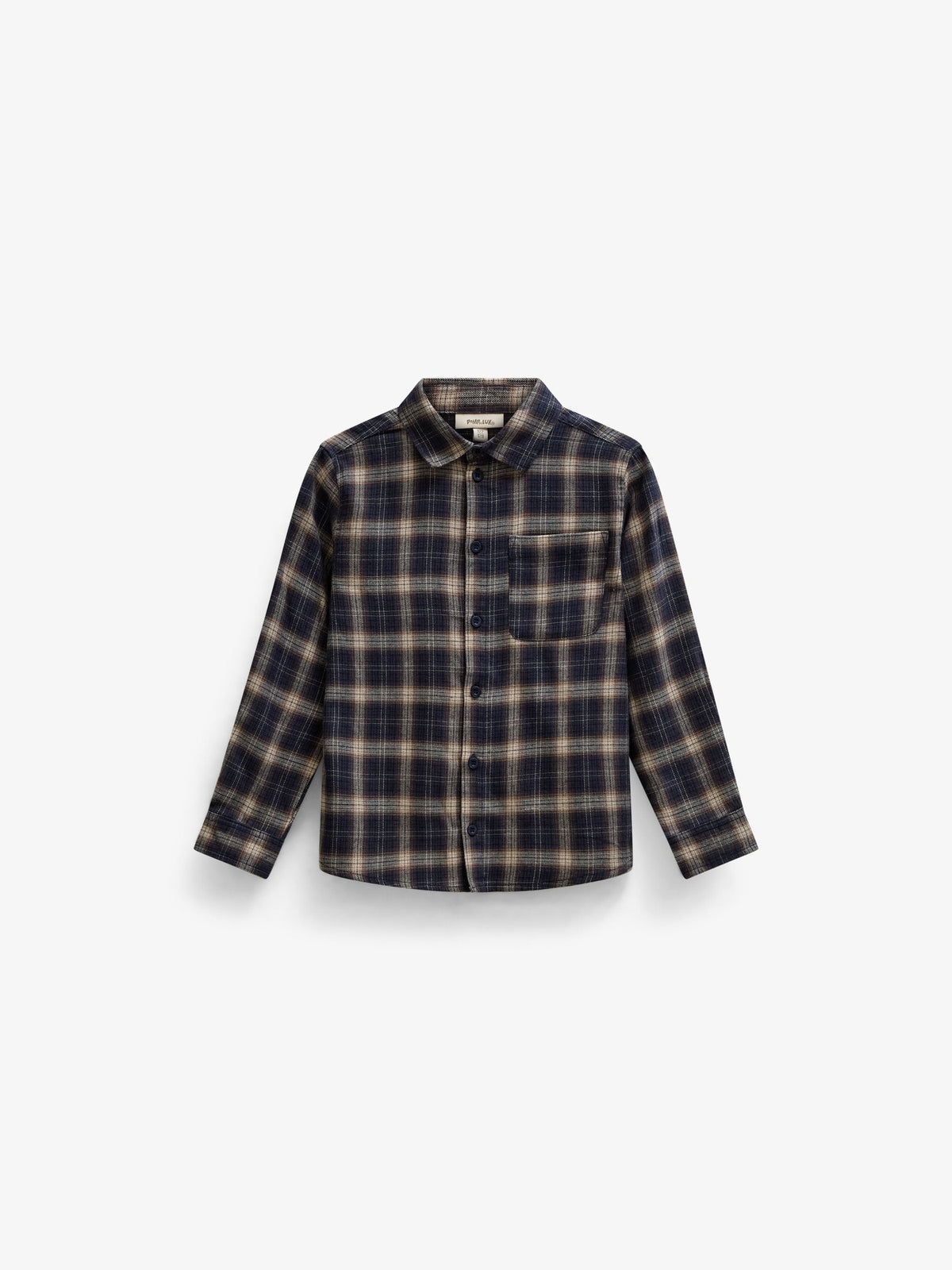 Ternet flannelskjorte Kids - Navy/Beige | 101649 Edwin