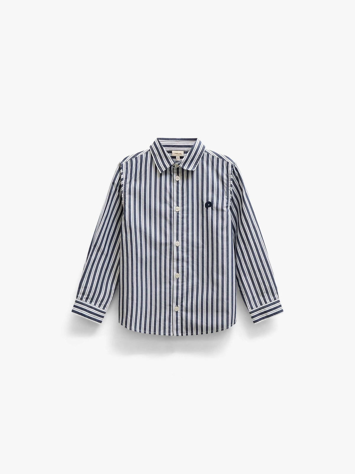 Stribet bomuldsskjorte Tween - Navy Stripe | 101654 Milo